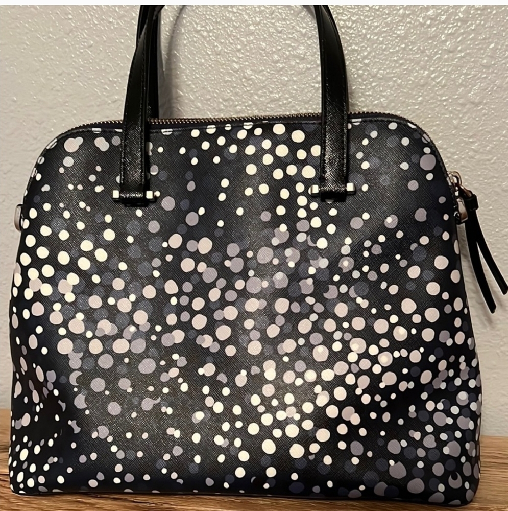 Kate Spade Maize Soiree Dot Satchel/ Crossbody/ - Picture 2 of 8